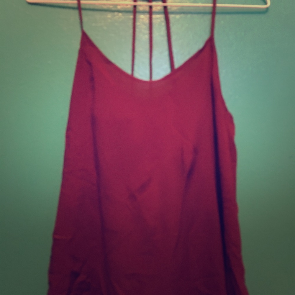 Maroon tank top